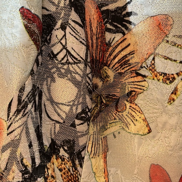 Gracia Floral and Gold A-Line Dress - Picture 9 of 16